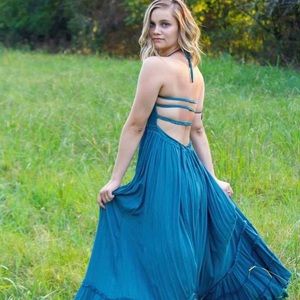 Free people turquoise dress